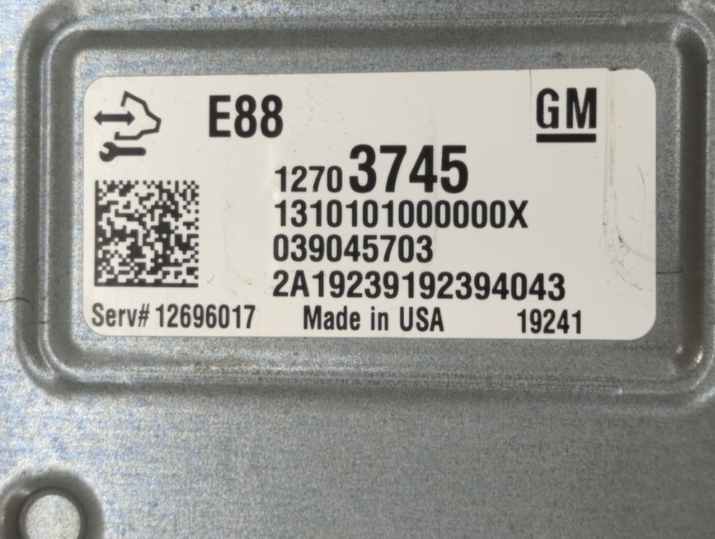 2020-2021 Chevrolet Malibu PCM Engine Control Computer ECU ECM PCU OEM P/N:12703745 Fits Fits 2020 2021 2022 OEM Used Auto P
