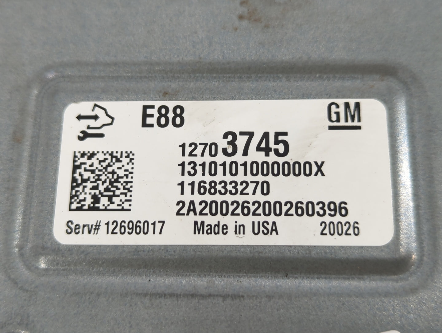 2020-2021 Chevrolet Malibu PCM Engine Control Computer ECU ECM PCU OEM P/N:12703745 Fits Fits 2020 2021 2022 OEM Used Auto P