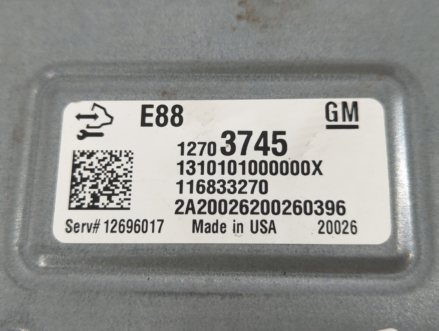 2020-2021 Chevrolet Malibu PCM Engine Control Computer ECU ECM PCU OEM P/N:12703745 Fits Fits 2020 2021 2022 OEM Used Auto P