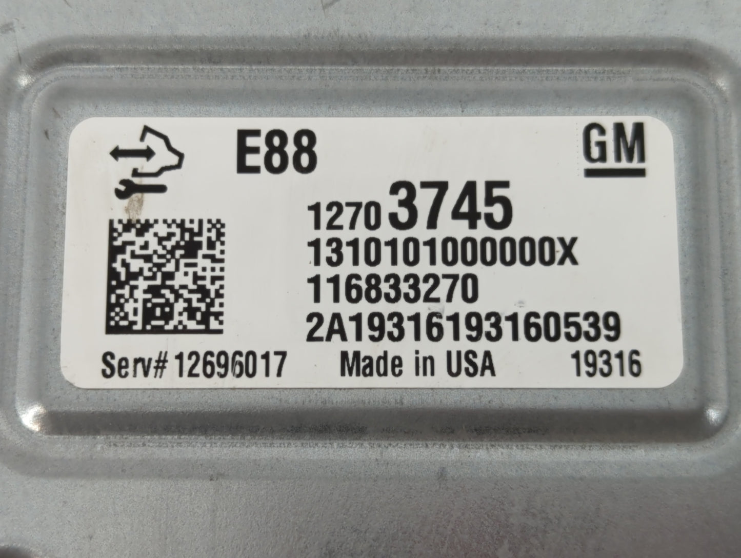 2020-2021 Chevrolet Malibu PCM Engine Control Computer ECU ECM PCU OEM P/N:12703745 Fits Fits 2020 2021 2022 OEM Used Auto P