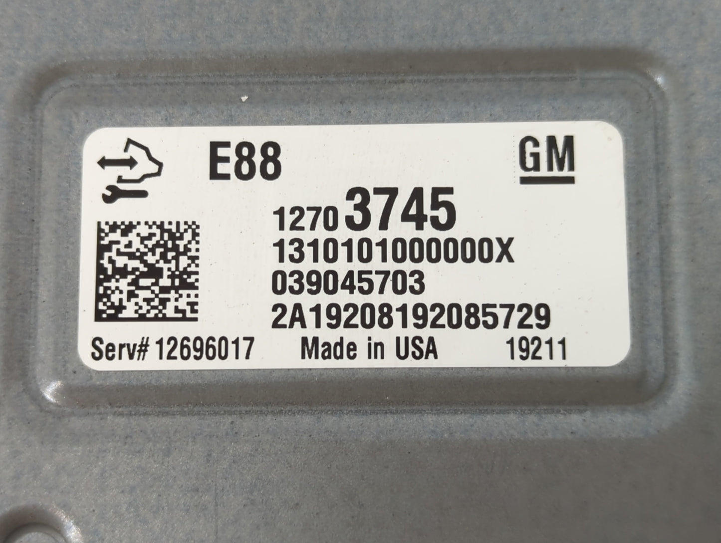 2020-2021 Chevrolet Malibu PCM Engine Control Computer ECU ECM PCU OEM P/N:12703745 Fits Fits 2020 2021 2022 OEM Used Auto P