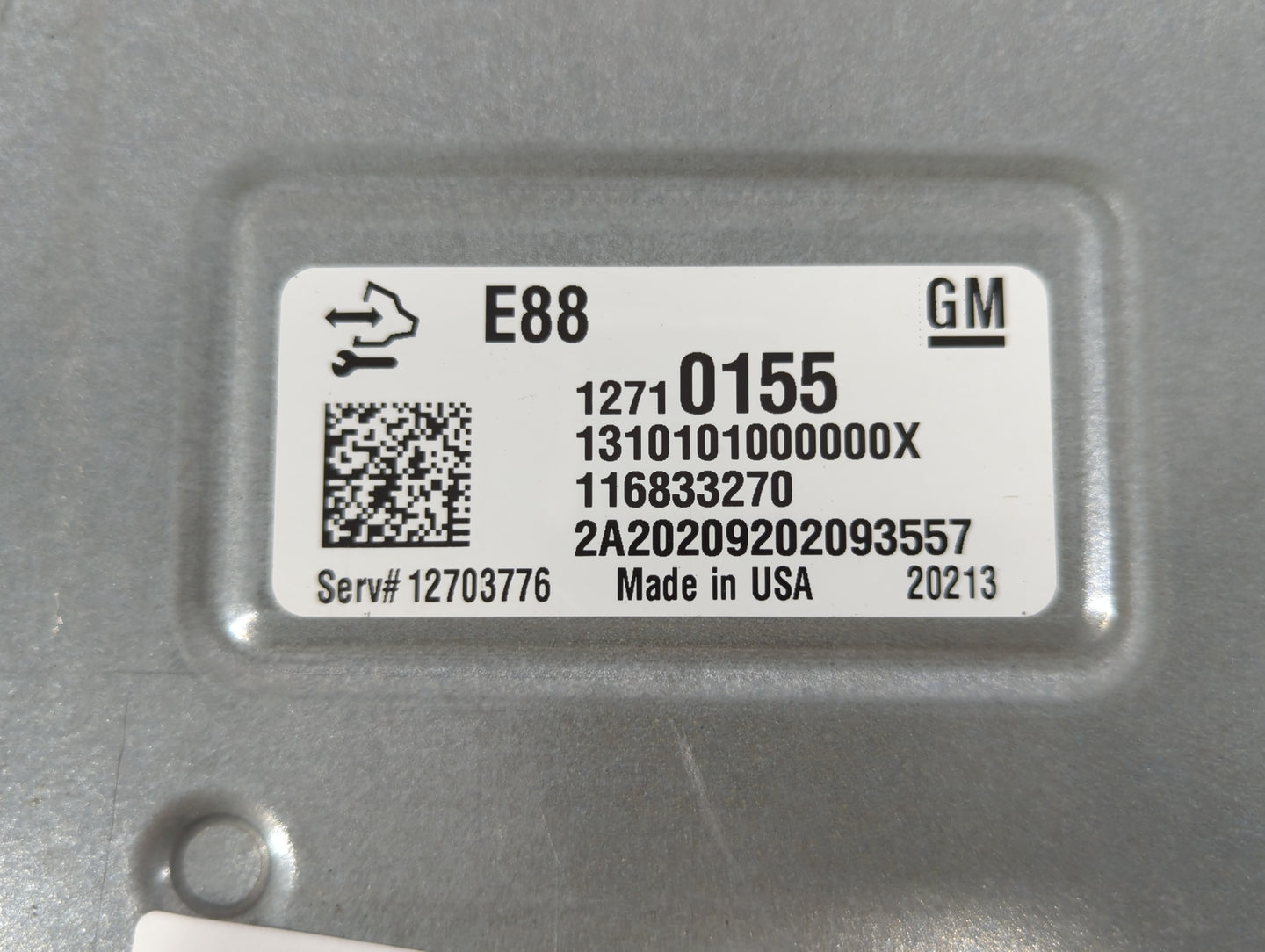 2020-2021 Chevrolet Malibu PCM Engine Control Computer ECU ECM PCU OEM P/N:12710155 Fits Fits 2020 2021 2022 OEM Used Auto P