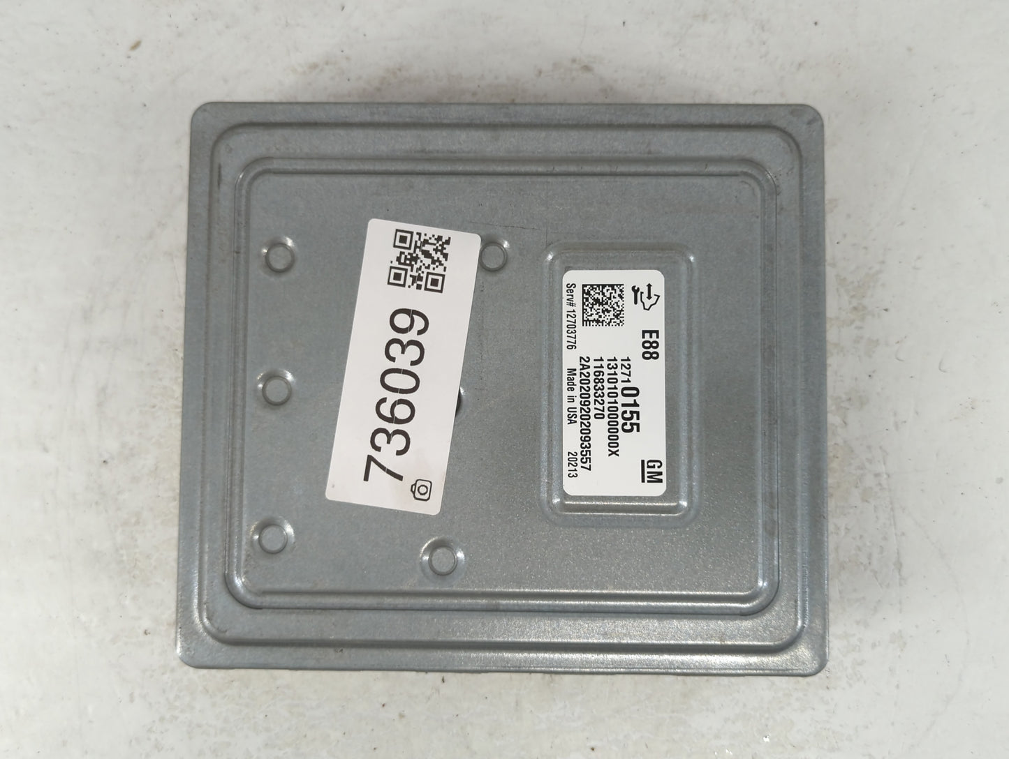 2020-2021 Chevrolet Malibu PCM Engine Control Computer ECU ECM PCU OEM P/N:12710155 Fits Fits 2020 2021 2022 OEM Used Auto P