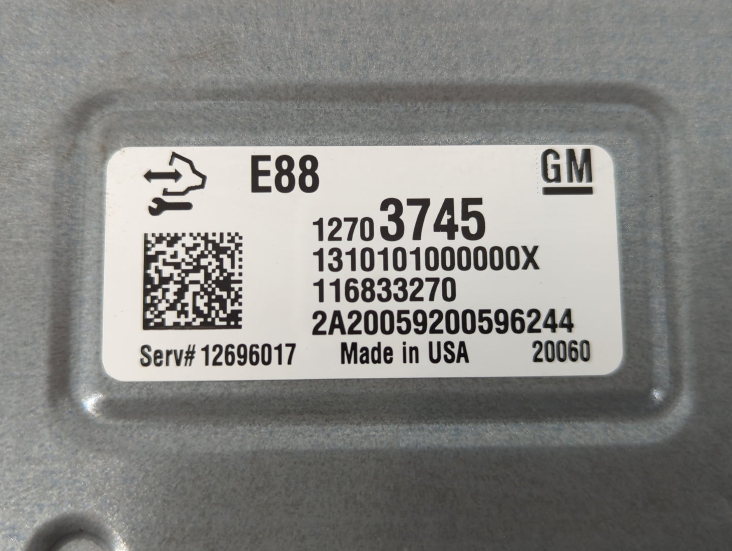 2020-2021 Chevrolet Malibu PCM Engine Control Computer ECU ECM PCU OEM P/N:116833270 12703745 Fits Fits 2020 2021 2022 OEM U