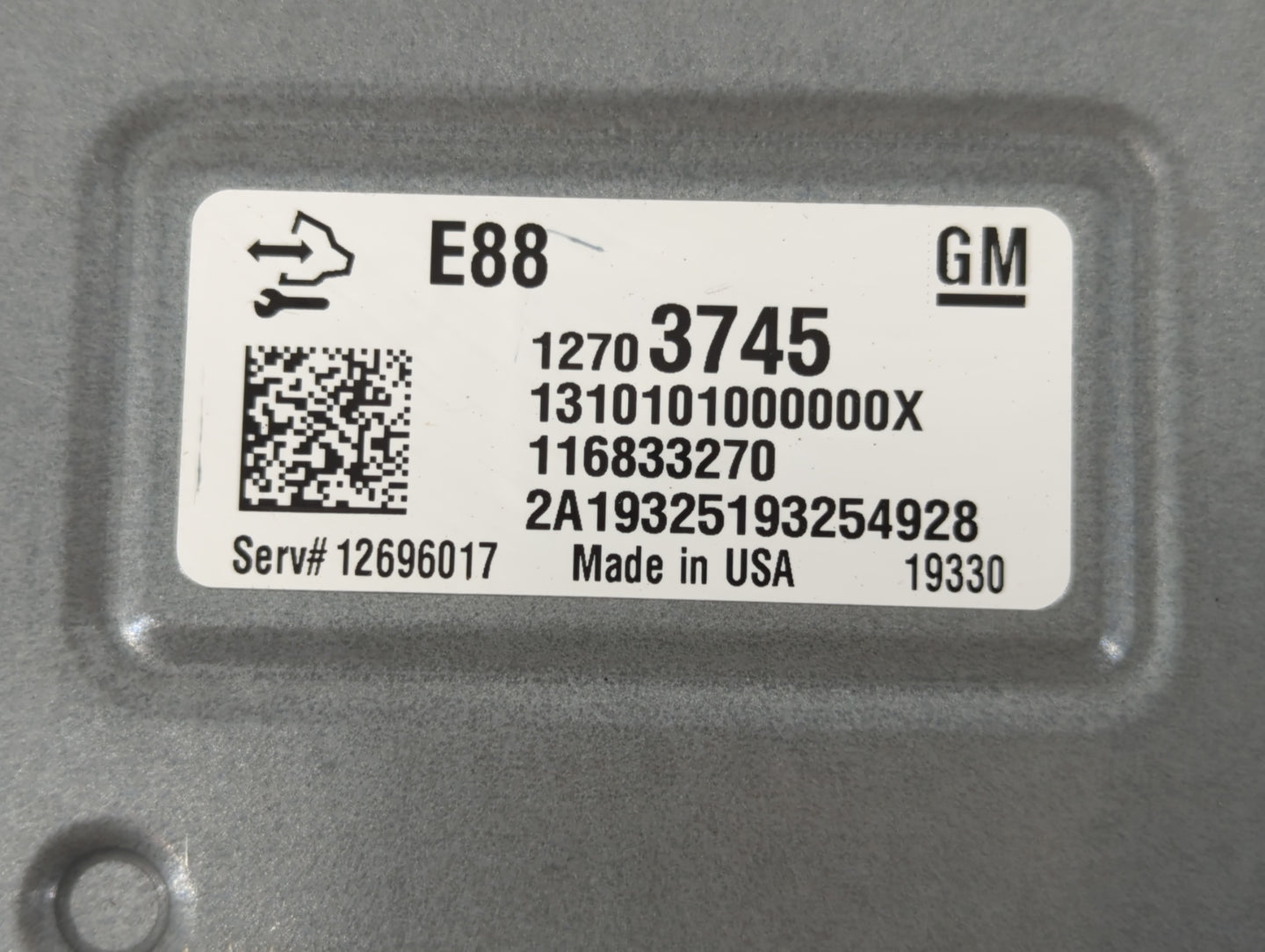 2020-2021 Chevrolet Malibu PCM Engine Control Computer ECU ECM PCU OEM P/N:12703745 Fits Fits 2020 2021 2022 OEM Used Auto P