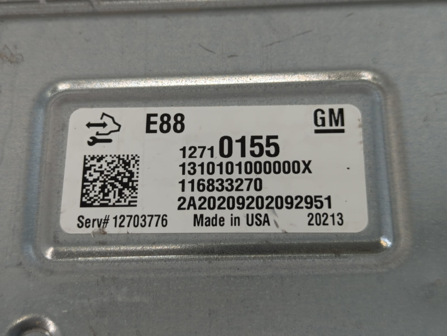 2020-2021 Chevrolet Malibu PCM Engine Control Computer ECU ECM PCU OEM P/N:12710155 Fits Fits 2020 2021 2022 OEM Used Auto P