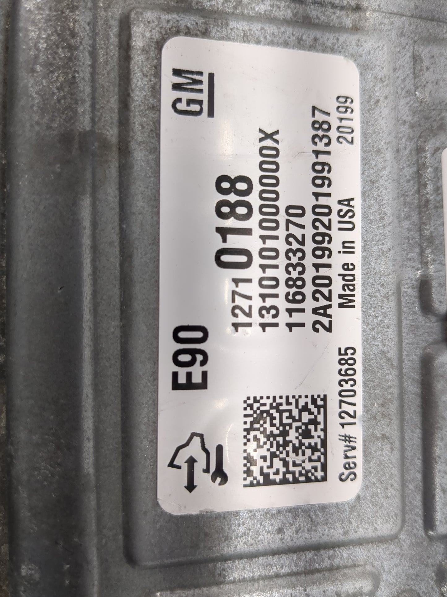 2020 Chevrolet Silv15 PCM Engine Control Computer ECU ECM PCU OEM P/N:12710188 12703685 Fits Fits 2019 2021 OEM Used Auto Pa