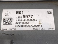 2019-2020 Chevrolet Silverado 1500 PCM Engine Control Computer ECU ECM PCU OEM P/N:12705977 1310101000000X Fits Fits 2019 20