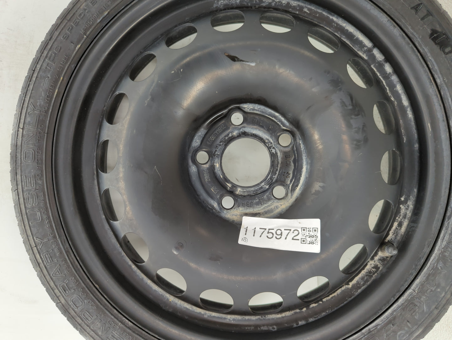 2012-2020 Chevrolet Sonic Spare Donut Tire Wheel Rim Oem - Oemusedautoparts1.com