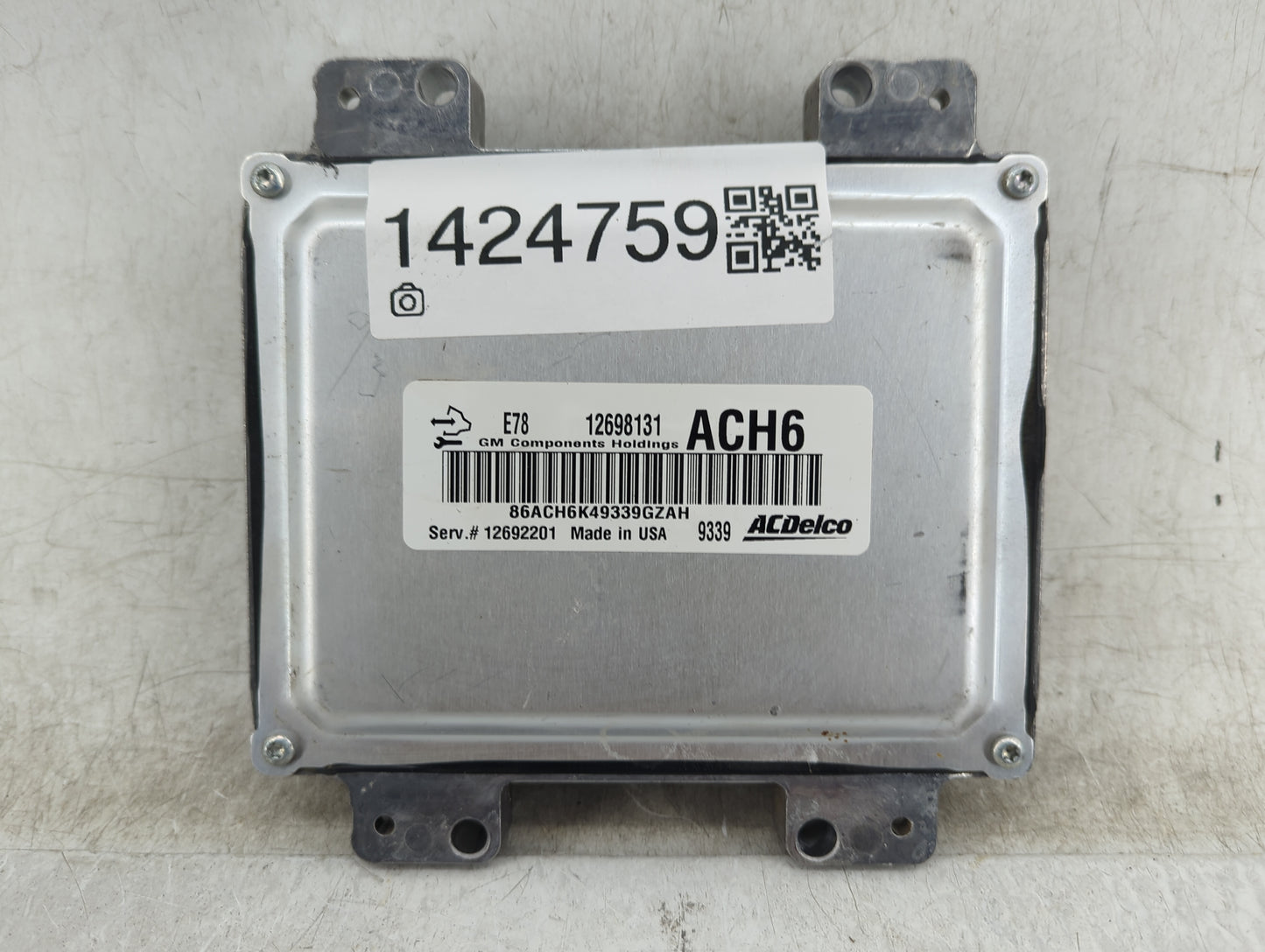 2020 Chevrolet Sonic PCM Engine Control Computer ECU ECM PCU OEM P/N:12698131 12692201, 86ACH6K49339GZAH Fits OEM Used Auto 