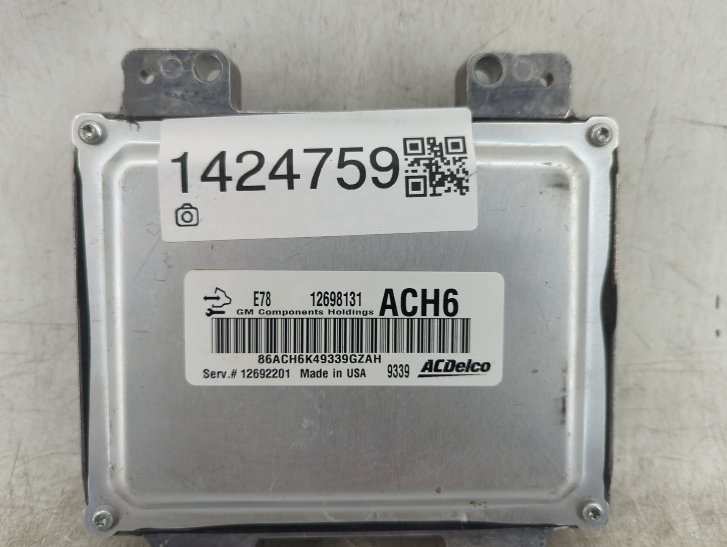 2020 Chevrolet Sonic PCM Engine Control Computer ECU ECM PCU OEM P/N:12698131 12692201, 86ACH6K49339GZAH Fits OEM Used Auto 