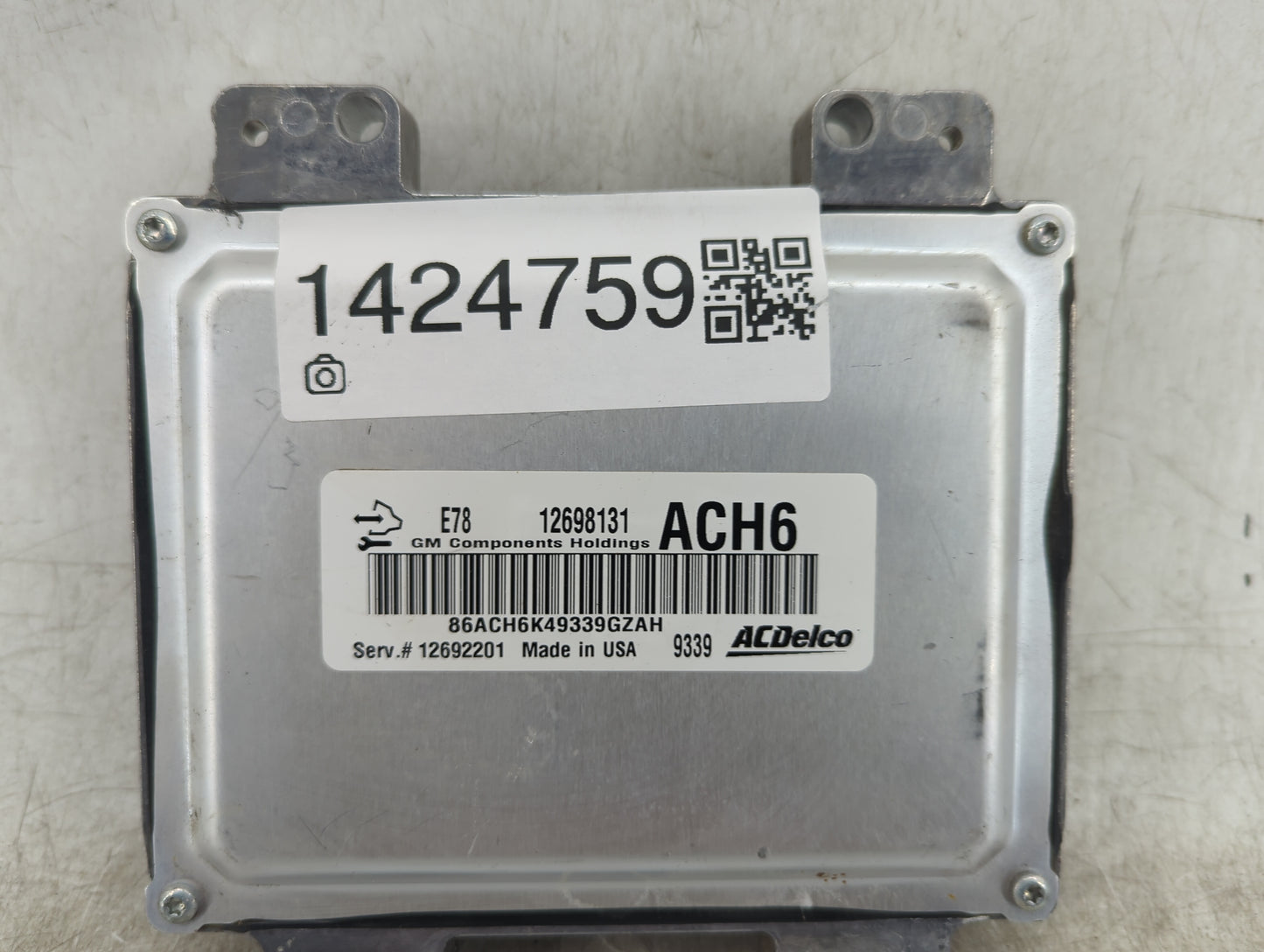 2020 Chevrolet Sonic PCM Engine Control Computer ECU ECM PCU OEM P/N:12698131 12692201, 86ACH6K49339GZAH Fits OEM Used Auto 