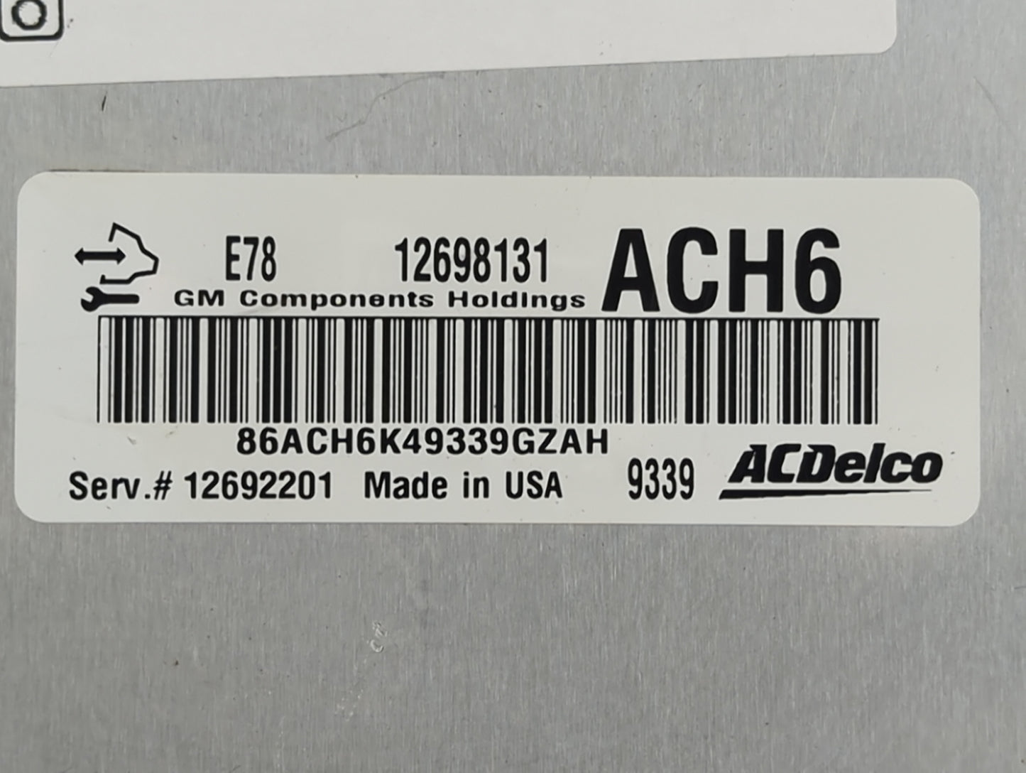 2020 Chevrolet Sonic PCM Engine Control Computer ECU ECM PCU OEM P/N:12698131 12692201, 86ACH6K49339GZAH Fits OEM Used Auto 