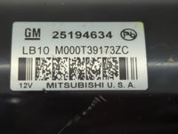 2012-2019 Chevrolet Sonic Car Starter Motor Solenoid OEM P/N:M000T39173ZC 25194634 Fits OEM Used Auto Parts - Oemusedautopar