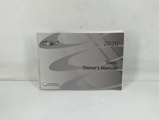 2020 Chevrolet Sonic Owners Manual Book Guide P/N:84481546 A OEM Used Auto Parts - Oemusedautoparts1.com