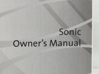 2020 Chevrolet Sonic Owners Manual Book Guide P/N:84481546 A OEM Used Auto Parts - Oemusedautoparts1.com