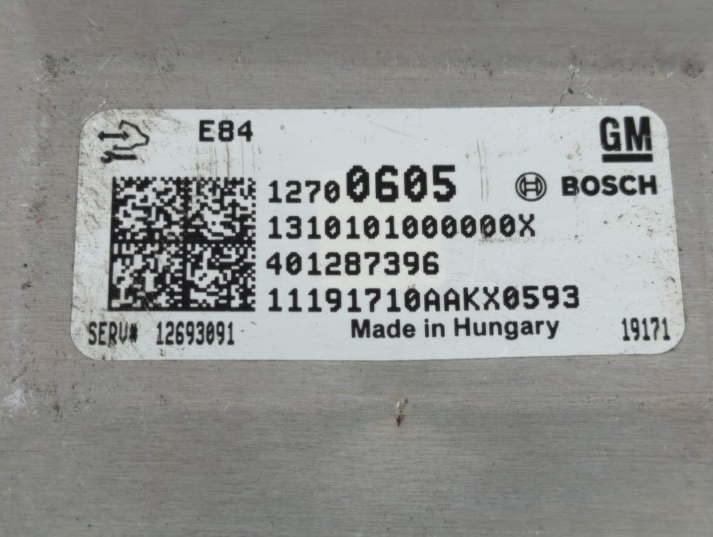 2019-2022 Chevrolet Spark PCM Engine Control Computer ECU ECM PCU OEM P/N:12700605 Fits Fits 2019 2020 2021 2022 OEM Used Au