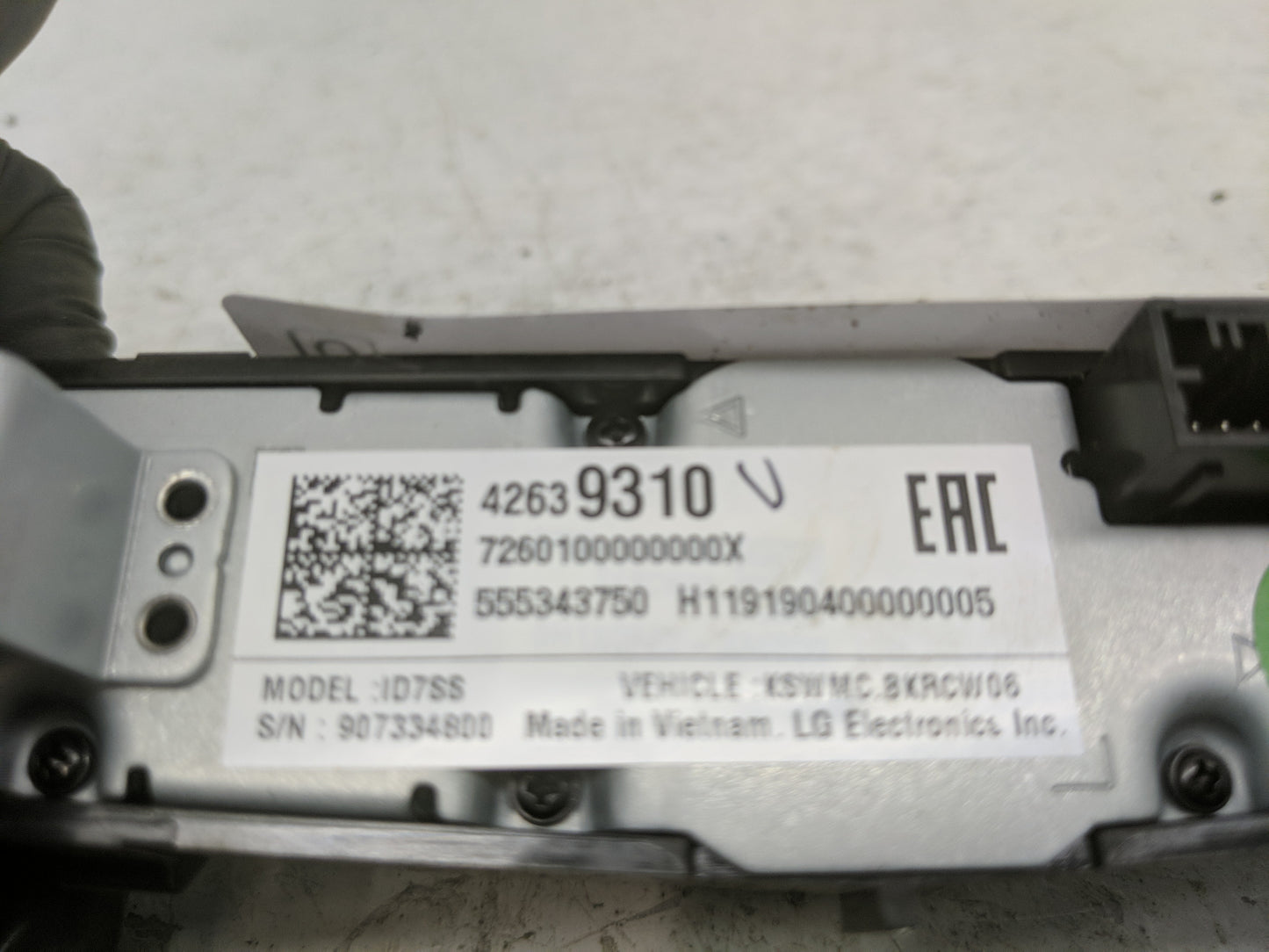 2020-2022 Chevrolet Spark Radio AM FM Cd Player Receiver Replacement P/N:42639310 Fits Fits 2020 2021 2022 OEM Used Auto Par