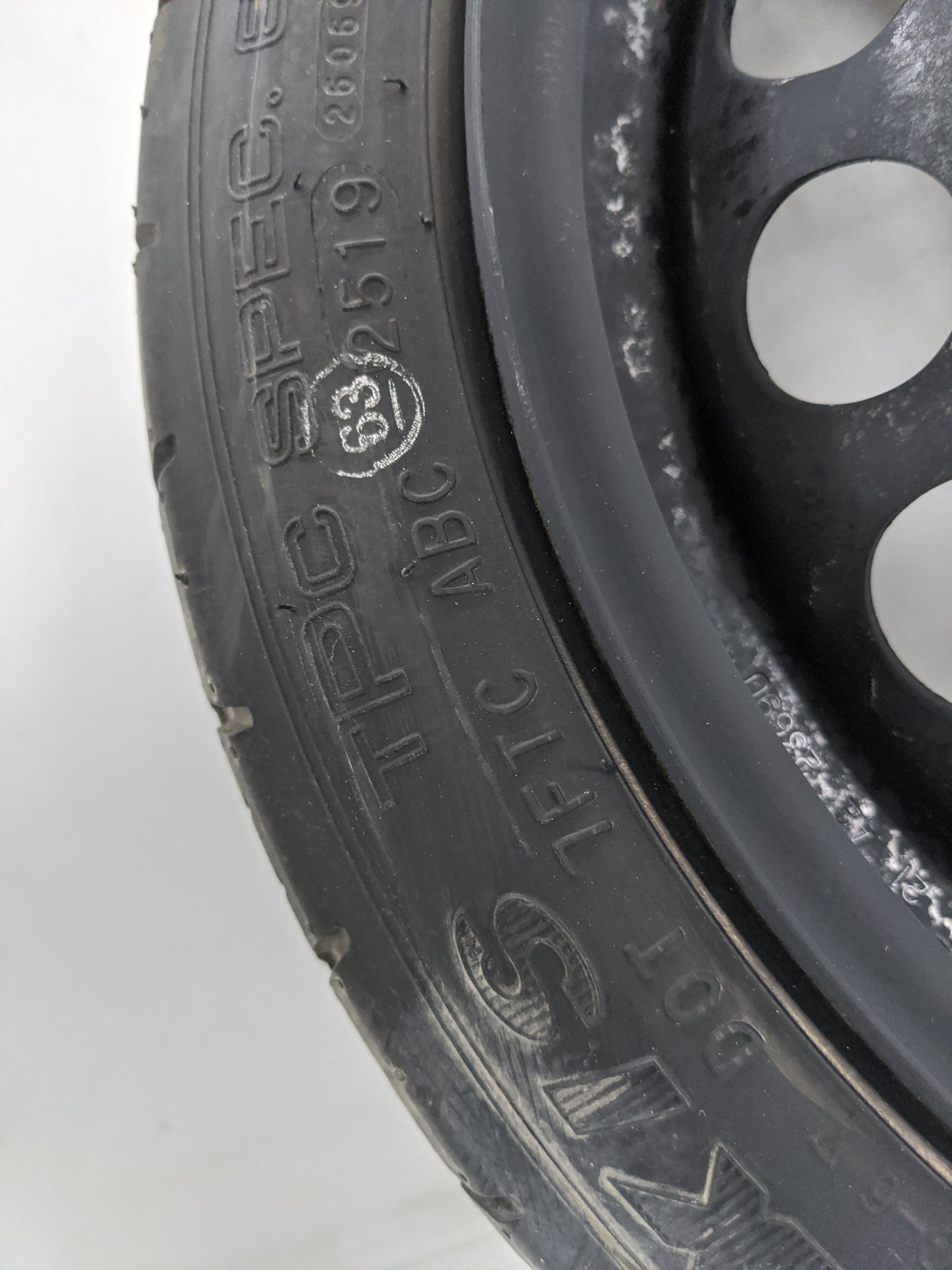 2016-2022 Chevrolet Spark Spare Donut Tire Wheel Rim Oem - Oemusedautoparts1.com