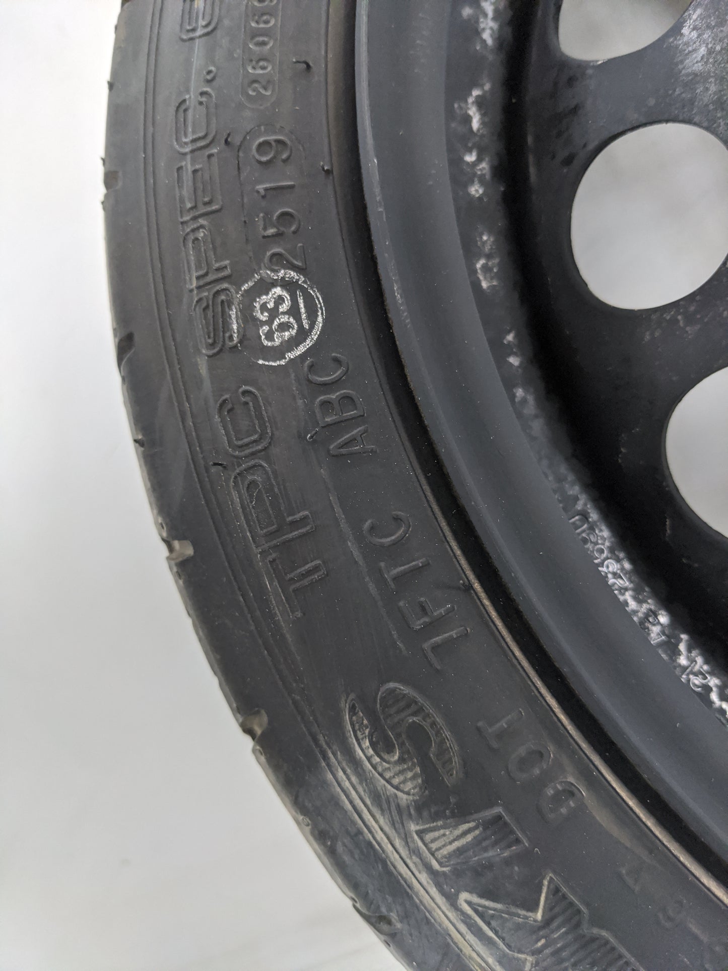 2016-2022 Chevrolet Spark Spare Donut Tire Wheel Rim Oem - Oemusedautoparts1.com