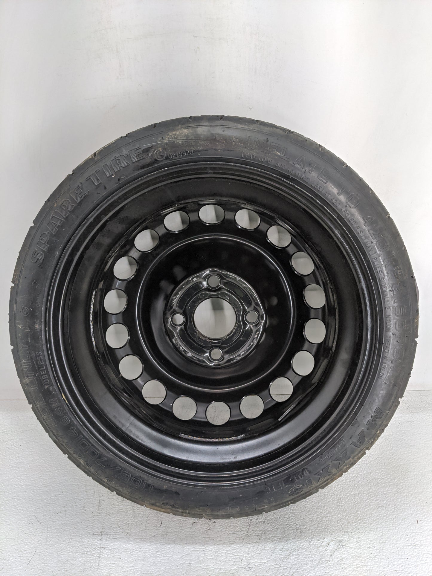 2016-2022 Chevrolet Spark Spare Donut Tire Wheel Rim Oem - Oemusedautoparts1.com