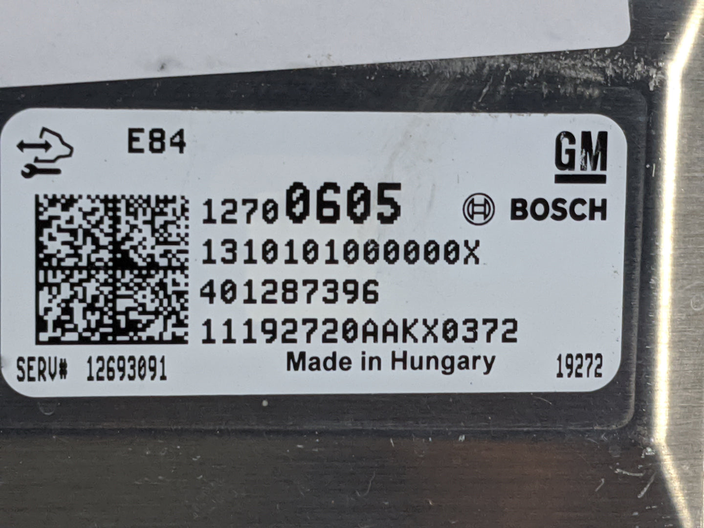 2019-2022 Chevrolet Spark PCM Engine Control Computer ECU ECM PCU OEM P/N:12700605 12693091 Fits Fits 2019 2020 2021 2022 OE