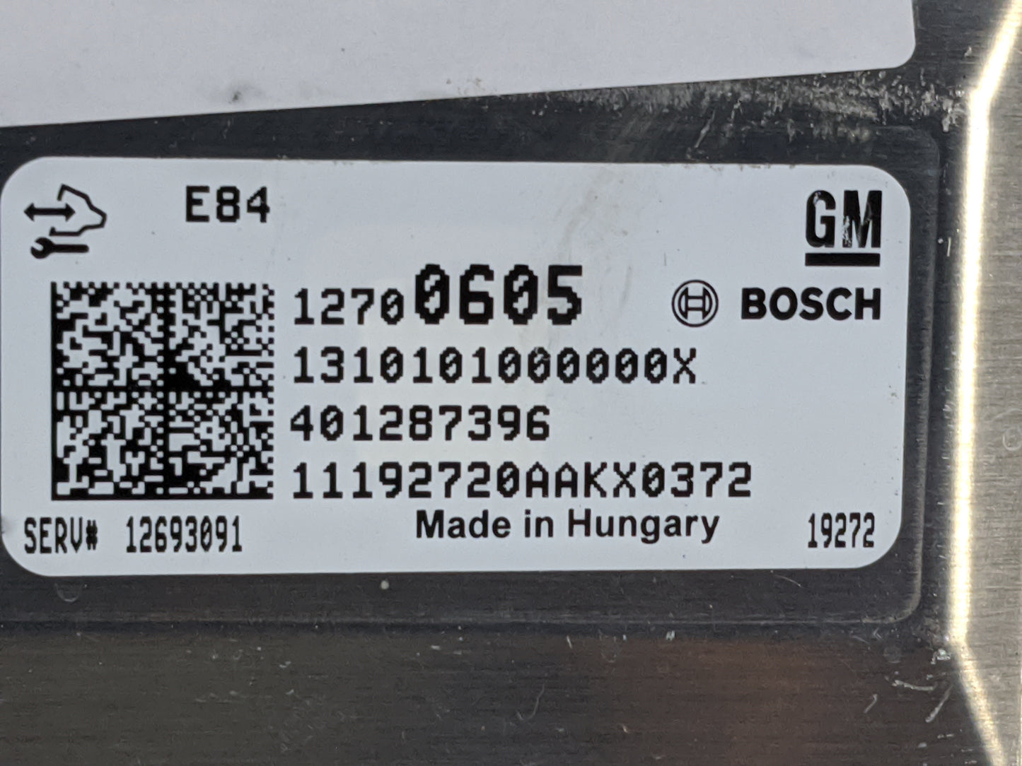 2019-2022 Chevrolet Spark PCM Engine Control Computer ECU ECM PCU OEM P/N:12700605 12693091 Fits Fits 2019 2020 2021 2022 OE