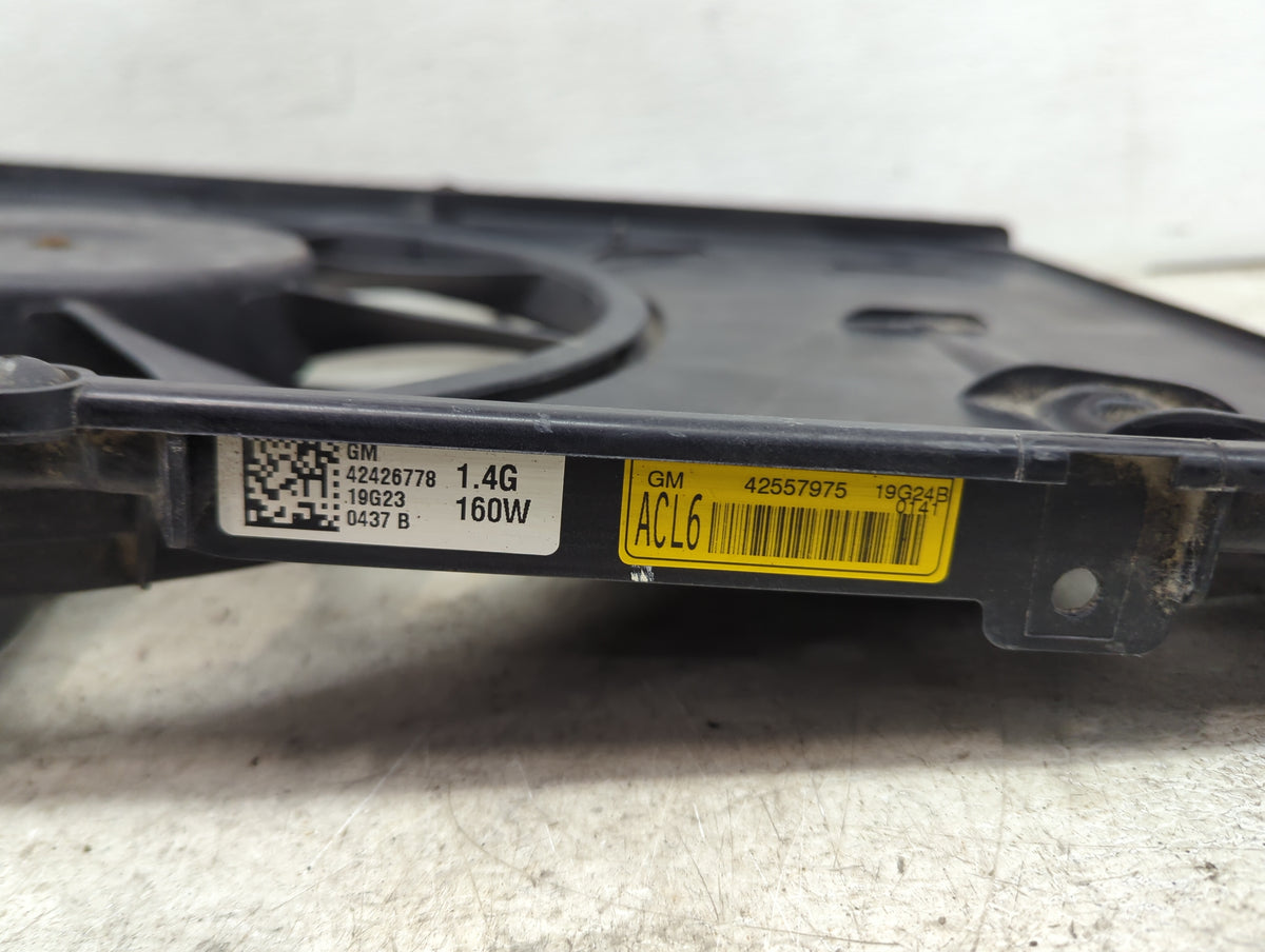 2016-2022 Chevrolet Spark Electric Radiator Cooling Fan Motor Assembly P/N:42426778 42557975 Fits OEM Used Auto Parts - Oemu
