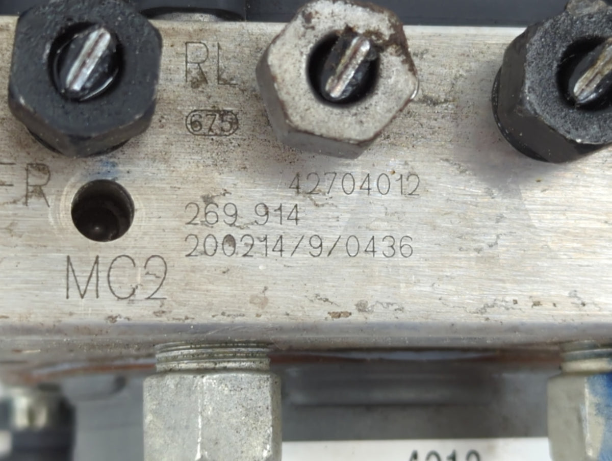 2019-2022 Chevrolet Spark Anti-Lock Brake ABS Pump Module Actuator OEM P/N:269 914 42704012 Fits Fits 2019 2020 2021 2022 OE