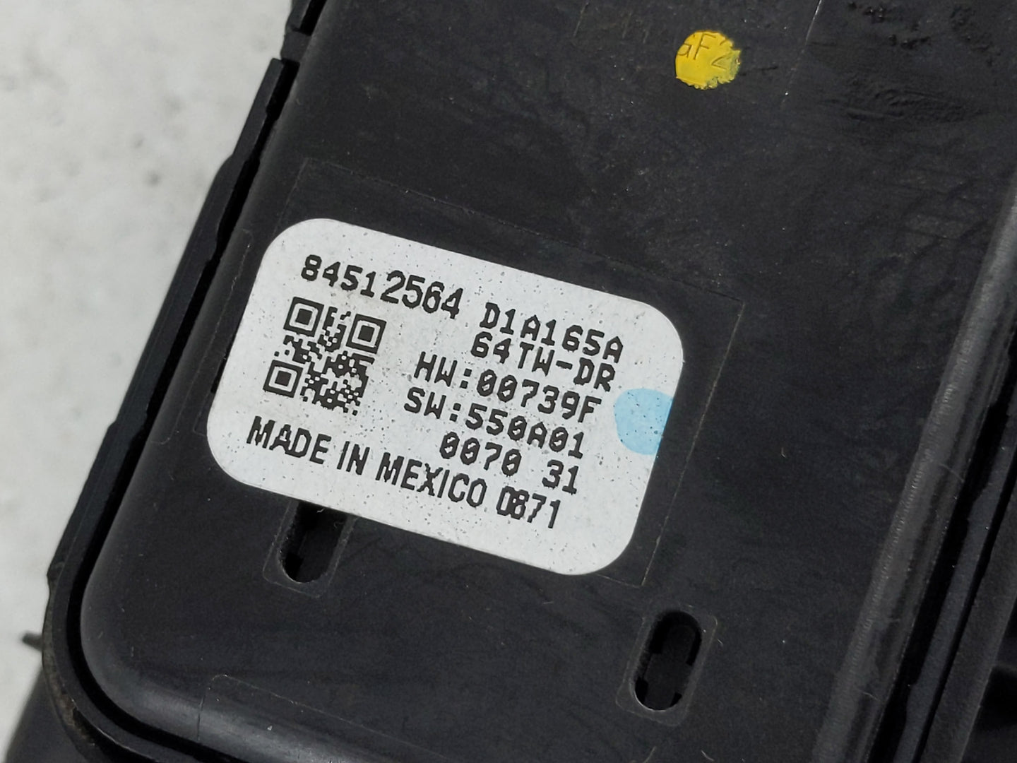 2020 Chevrolet Traverse Master Power Window Switch Replacement Driver Side Left P/N:84513464 Fits OEM Used Auto Parts - Oemu