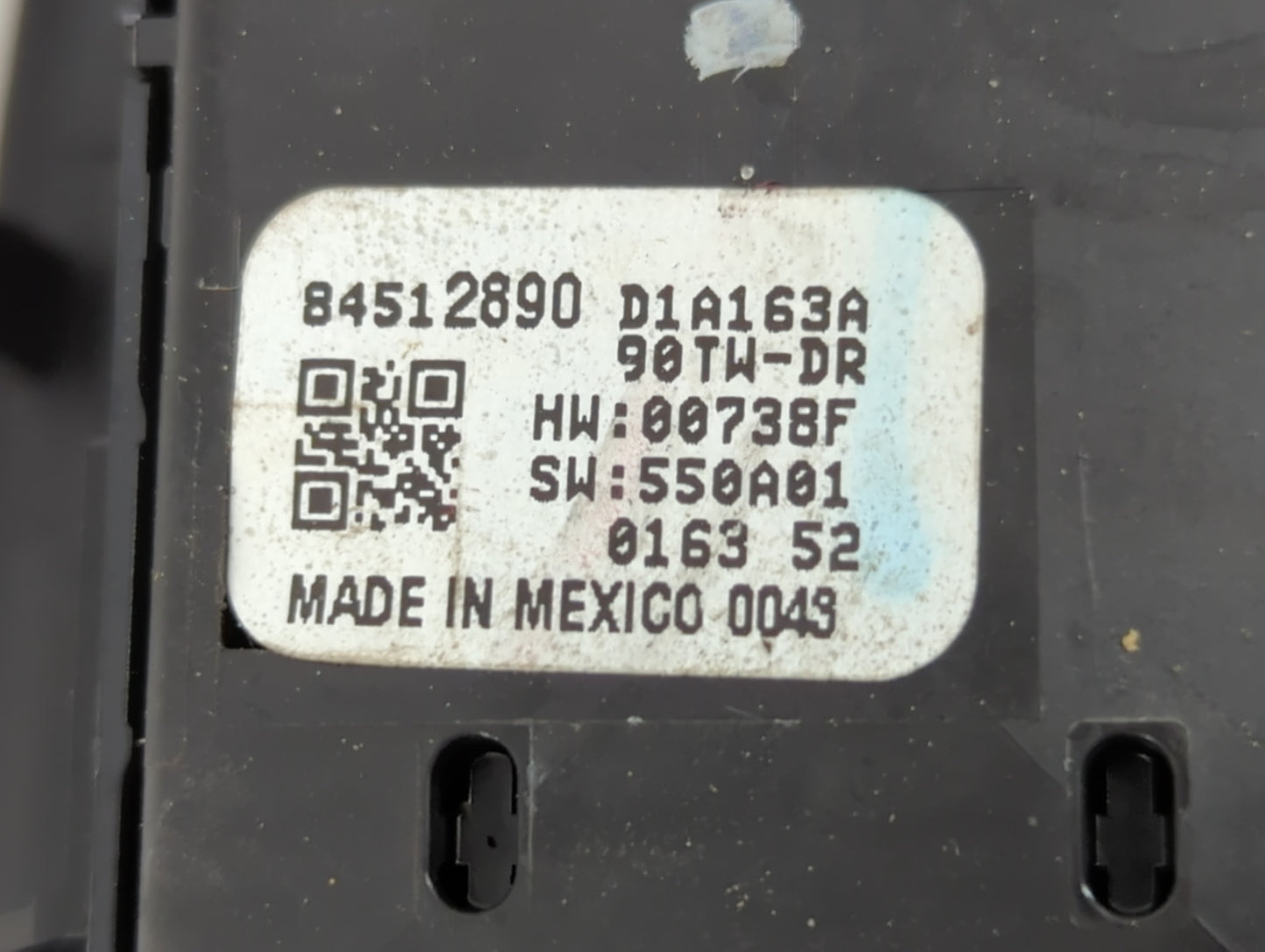 2020 Chevrolet Traverse Master Power Window Switch Replacement Driver Side Left P/N:84512890 Fits OEM Used Auto Parts - Oemu