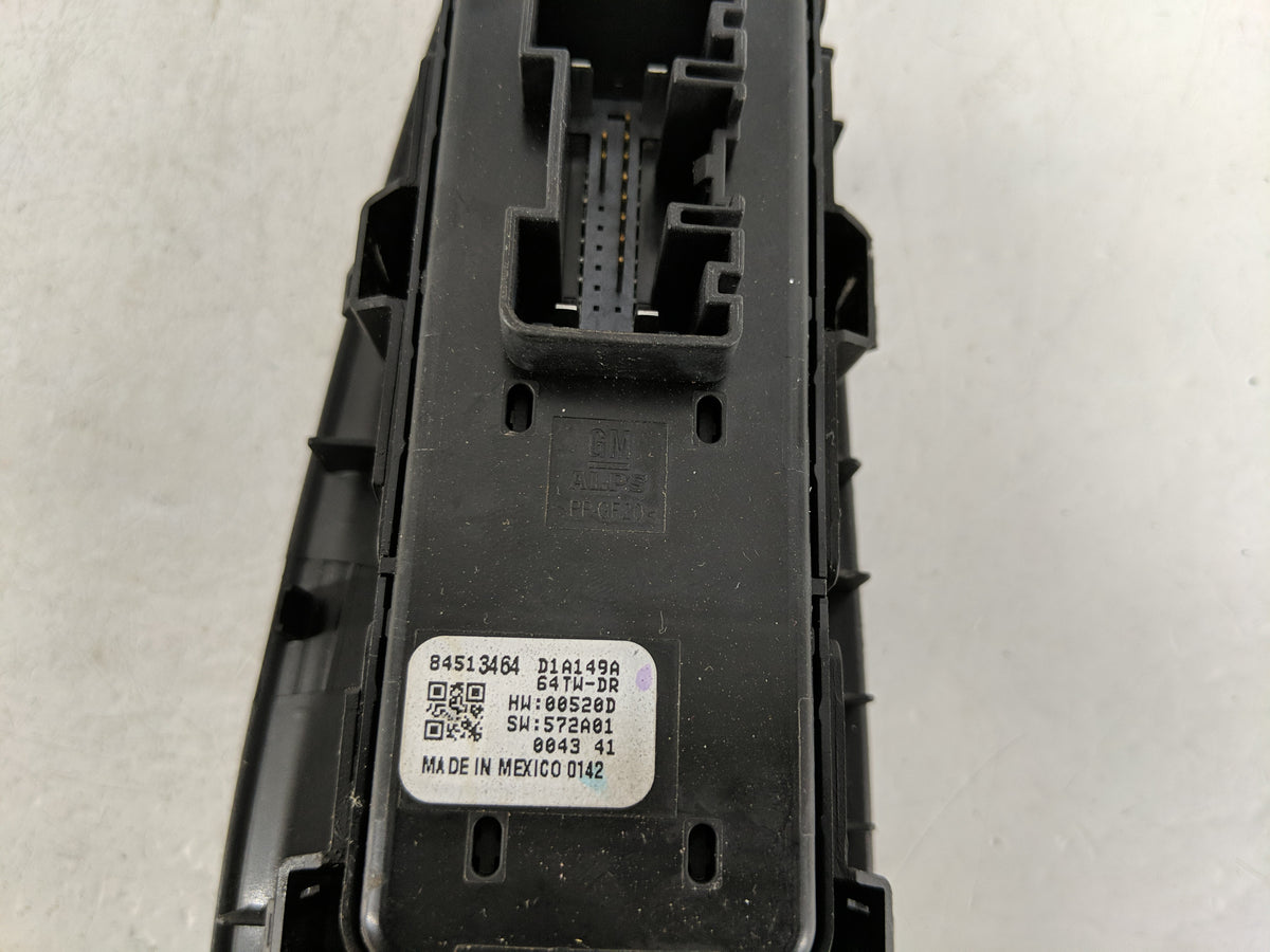 2020 Chevrolet Traverse Master Power Window Switch Replacement Driver Side Left P/N:84513464 Fits OEM Used Auto Parts - Oemu