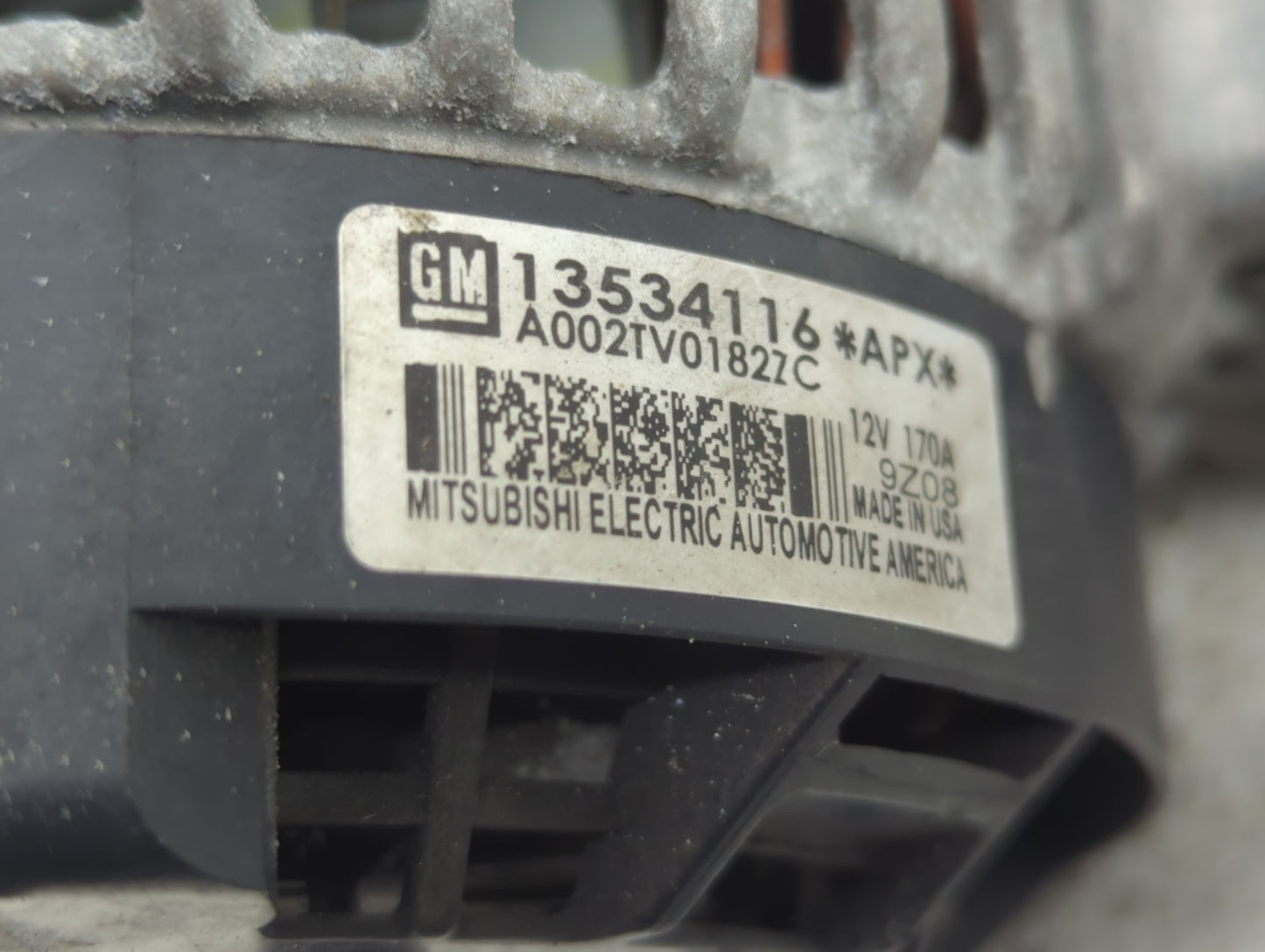 2018-2022 Chevrolet Traverse Alternator Replacement Generator Charging Assembly Engine OEM P/N:13534116 Fits OEM Used Auto P
