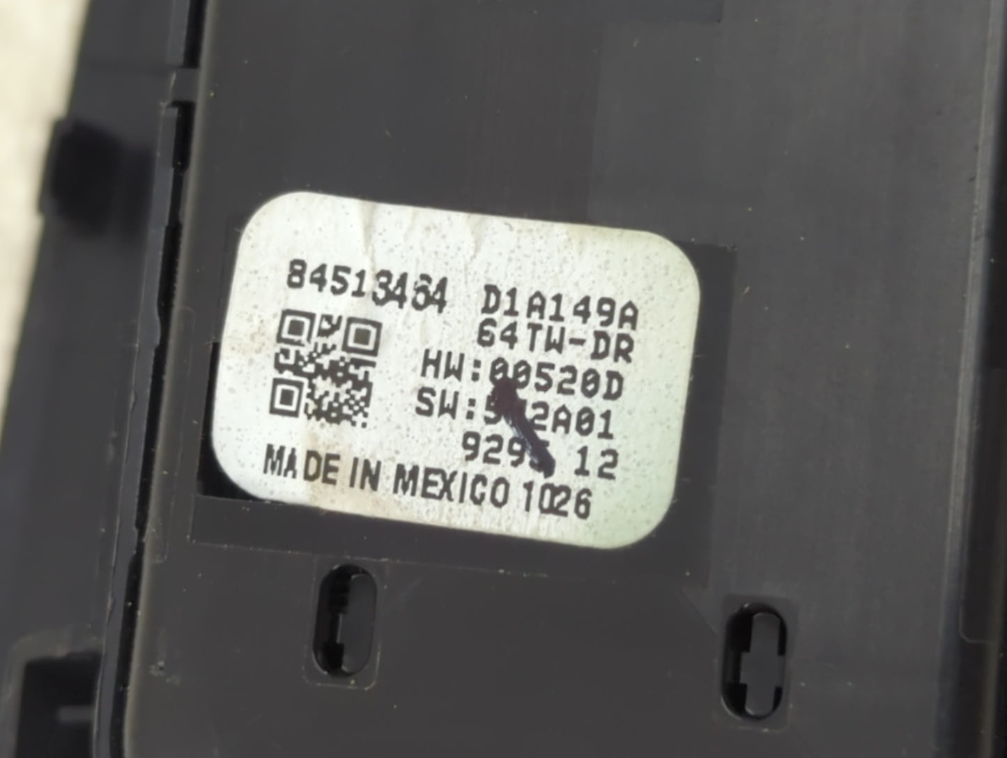 2020 Chevrolet Traverse Master Power Window Switch Replacement Driver Side Left P/N:84513464 D1A149A Fits OEM Used Auto Part