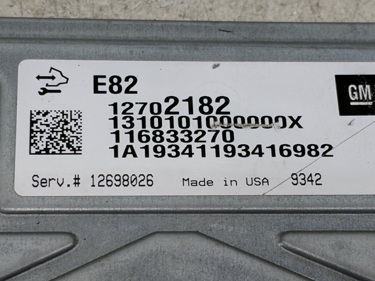 2018-2022 Chevrolet Traverse PCM Engine Control Computer ECU ECM PCU OEM P/N:12702182 12698026 Fits OEM Used Auto Parts - Oe
