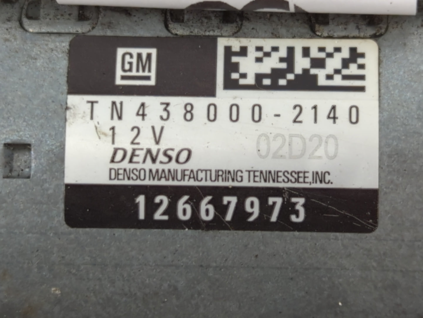 2018-2022 Chevrolet Traverse Car Starter Motor Solenoid OEM P/N:12667973 TN438000-2140 Fits OEM Used Auto Parts - Oemusedaut