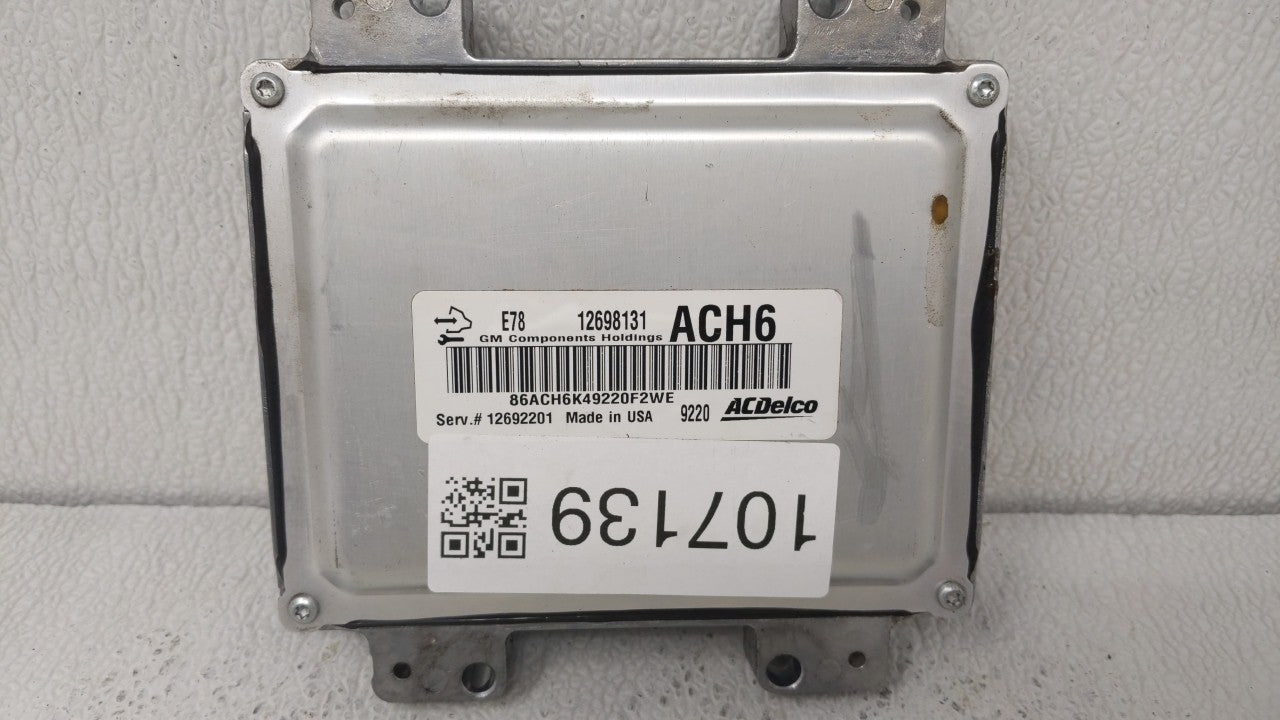 2017-2018 Chevrolet Trax PCM Engine Control Computer ECU ECM PCU OEM P/N:12679097 12670309, 12695536 Fits Fits 2017 2018 201