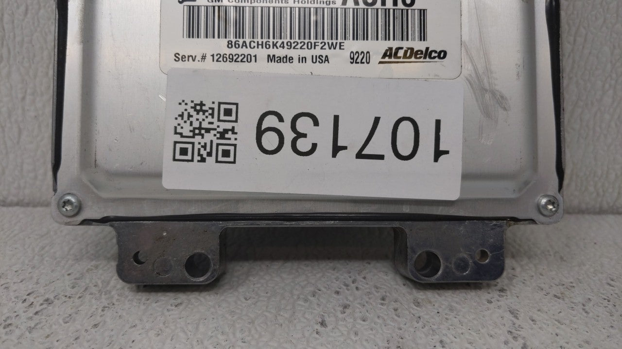 2017-2018 Chevrolet Trax PCM Engine Control Computer ECU ECM PCU OEM P/N:12679097 12670309, 12695536 Fits Fits 2017 2018 201