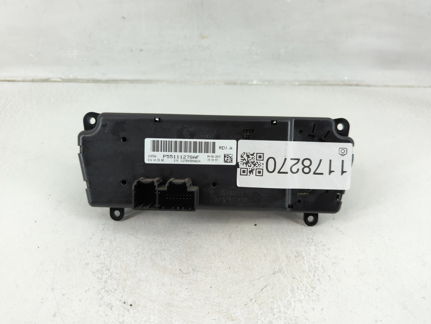2017-2021 Chevrolet Trax Climate Control Module Temperature AC/Heater Replacement P/N:P55111278AF Fits OEM Used Auto Parts -