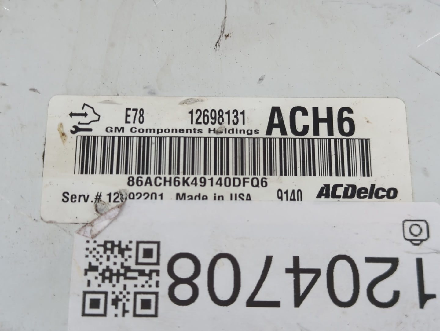 2017-2021 Chevrolet Trax PCM Engine Control Computer ECU ECM PCU OEM P/N:12698131 Fits Fits 2017 2018 2019 2020 2021 OEM Use