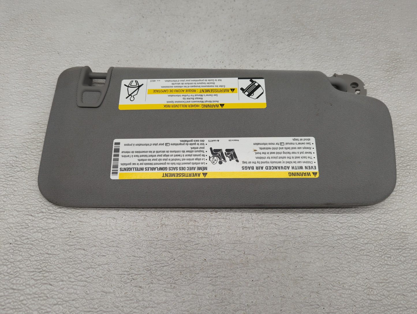 2017-2021 Chevrolet Trax Sun Visor Shade Replacement Driver Left Mirror Fits Fits 2017 2018 2019 2020 2021 OEM Used Auto Par