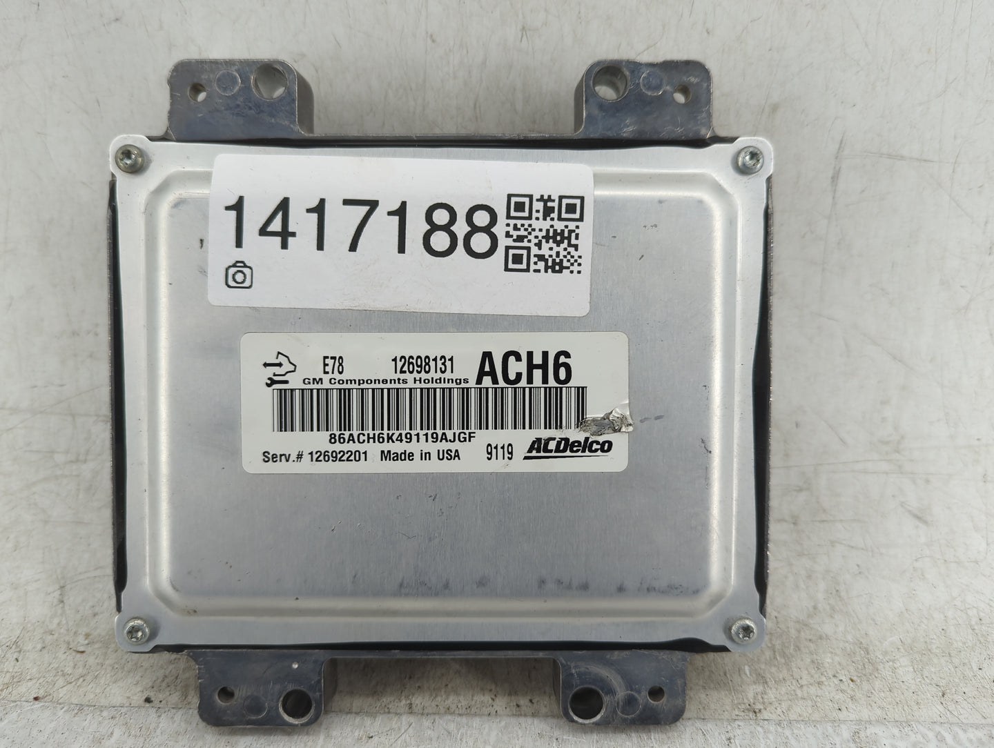 2017-2021 Chevrolet Trax PCM Engine Control Computer ECU ECM PCU OEM P/N:12698131 Fits Fits 2017 2018 2019 2020 2021 OEM Use