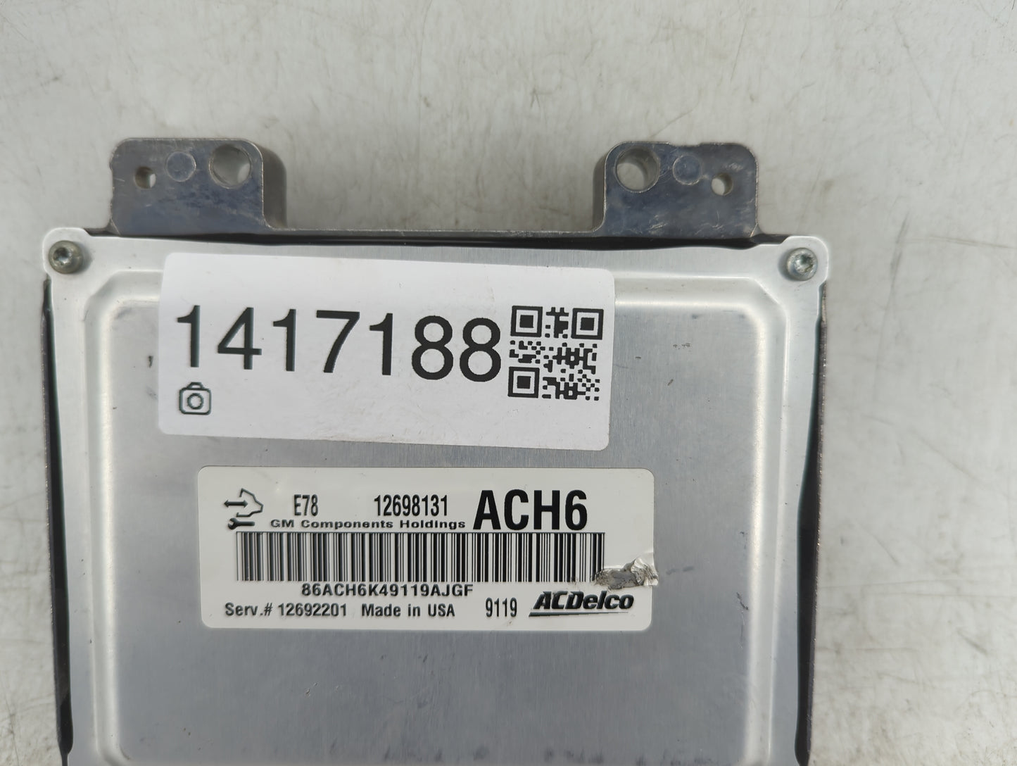 2017-2021 Chevrolet Trax PCM Engine Control Computer ECU ECM PCU OEM P/N:12698131 Fits Fits 2017 2018 2019 2020 2021 OEM Use