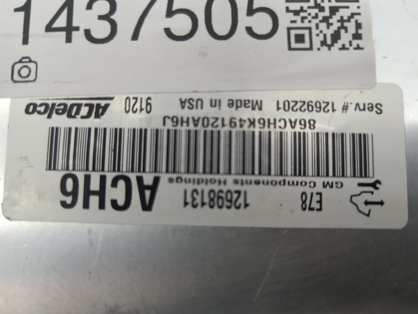 2017-2021 Chevrolet Trax PCM Engine Control Computer ECU ECM PCU OEM P/N:12698131 12692201 Fits Fits 2017 2018 2019 2020 202
