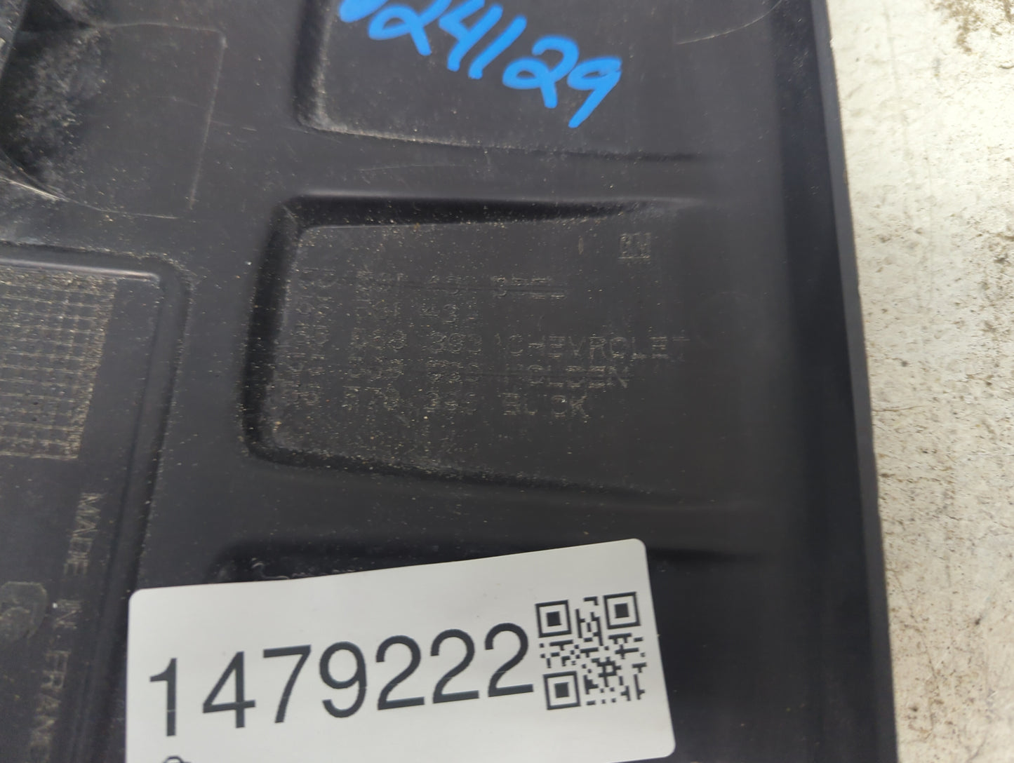 2020 Chevrolet Trax Engine Cover Black 1479222 - Oemusedautoparts1.com