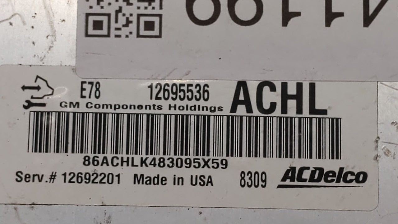 2017-2018 Chevrolet Trax PCM Engine Control Computer ECU ECM PCU OEM P/N:12668986 12679097, 12670309 Fits Fits 2017 2018 201