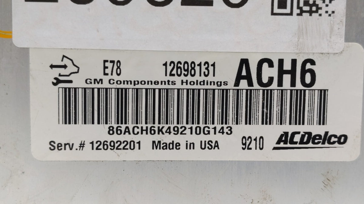 2017-2021 Chevrolet Trax PCM Engine Control Computer ECU ECM PCU OEM P/N:12685776 12668986, 12692201 Fits 2017 2018 2019 202