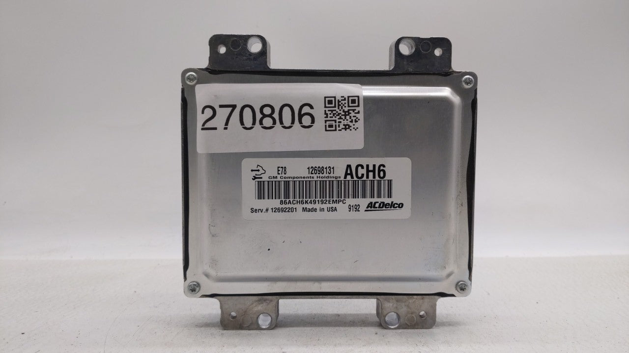2017-2018 Chevrolet Trax PCM Engine Control Computer ECU ECM PCU OEM P/N:12692201 12698131 Fits Fits 2017 2018 2019 OEM Used