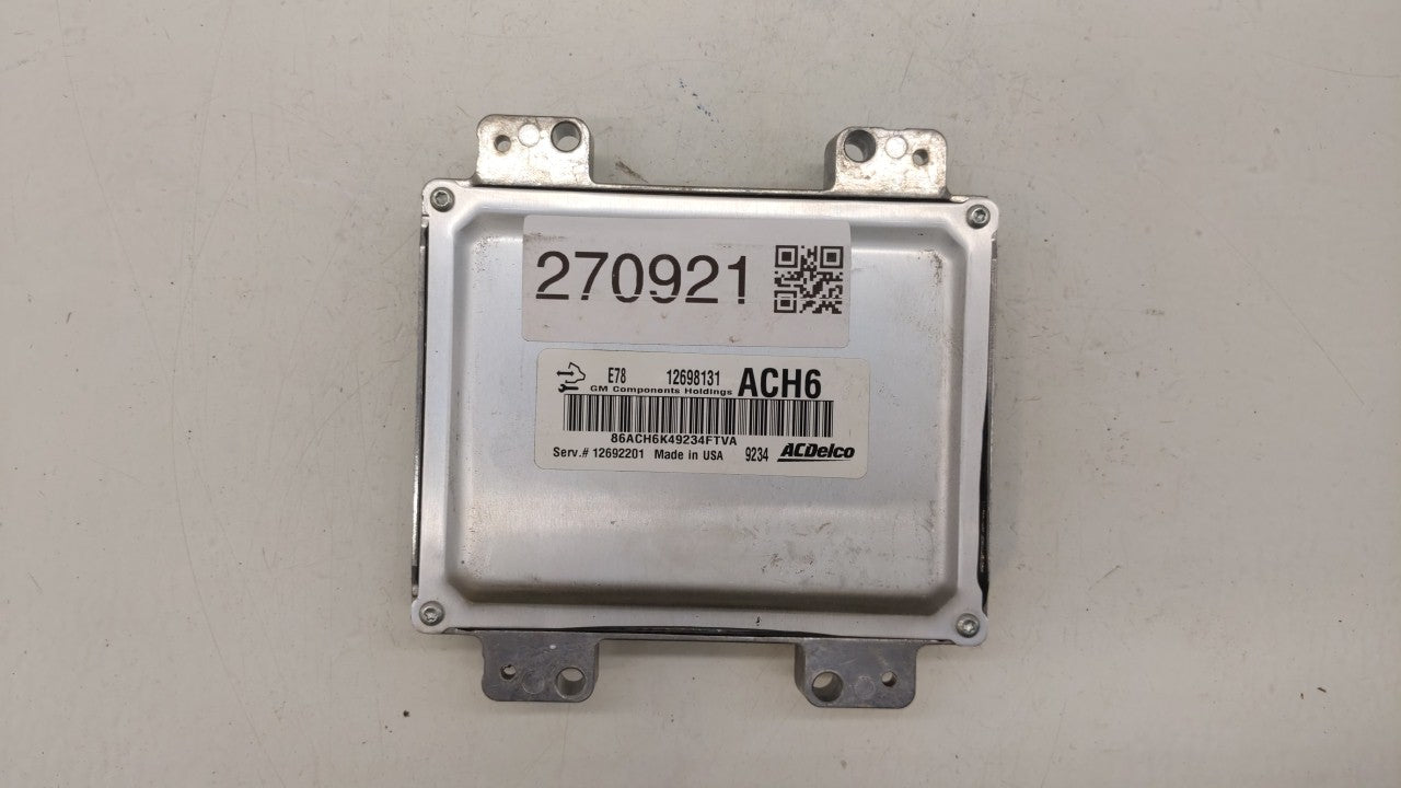 2017-2018 Chevrolet Trax PCM Engine Control Computer ECU ECM PCU OEM P/N:12692201 12698131 Fits Fits 2017 2018 2019 OEM Used