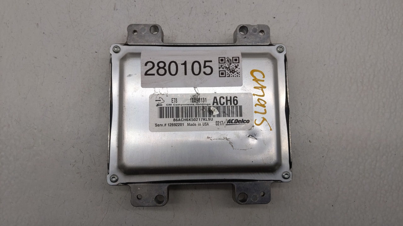 2017-2018 Chevrolet Trax PCM Engine Control Computer ECU ECM PCU OEM P/N:12668986 12695536, 12670309 Fits Fits 2017 2018 201